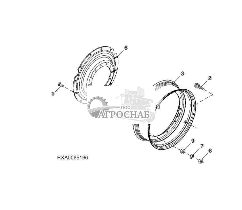 Передние колеса, MFWD, под 10 болтов, 16-позиционные 